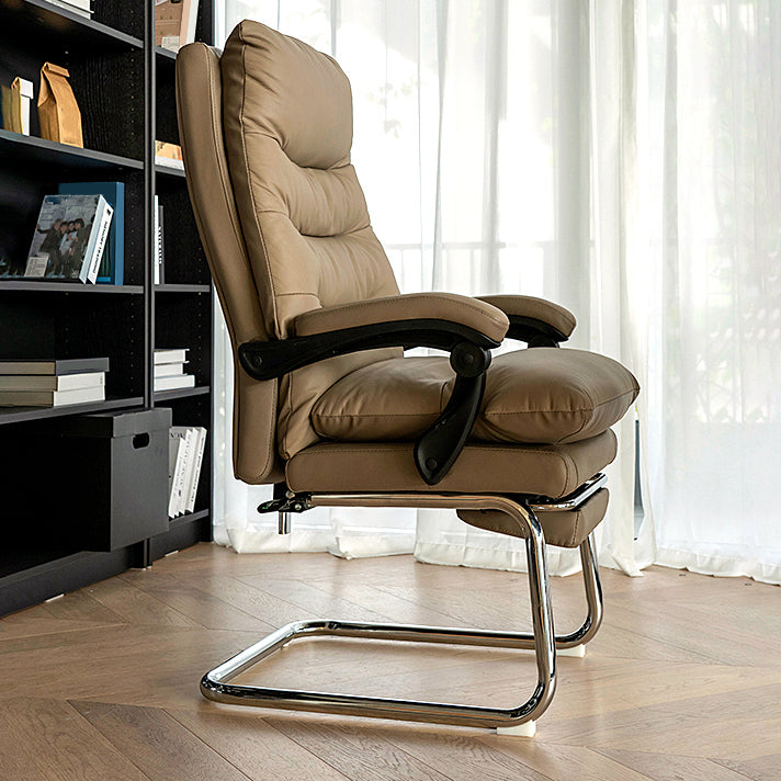 31"W Contemporary Arm Chair Upholstered Tilt Mechanism Swivel Chair Clearhalo 'furn' 'furn_office_chair' 'Furniture' 'Office Chairs' 'Office Furniture' 'office_chair' 5856632