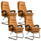 31"W Contemporary Arm Chair Upholstered Tilt Mechanism Swivel Chair Orange 4 Piece Set Clearhalo 'furn' 'furn_office_chair' 'Furniture' 'Office Chairs' 'Office Furniture' 'office_chair' 5856642