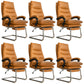 31"W Contemporary Arm Chair Upholstered Tilt Mechanism Swivel Chair Orange 6 Piece Set Clearhalo 'furn' 'furn_office_chair' 'Furniture' 'Office Chairs' 'Office Furniture' 'office_chair' 5856644