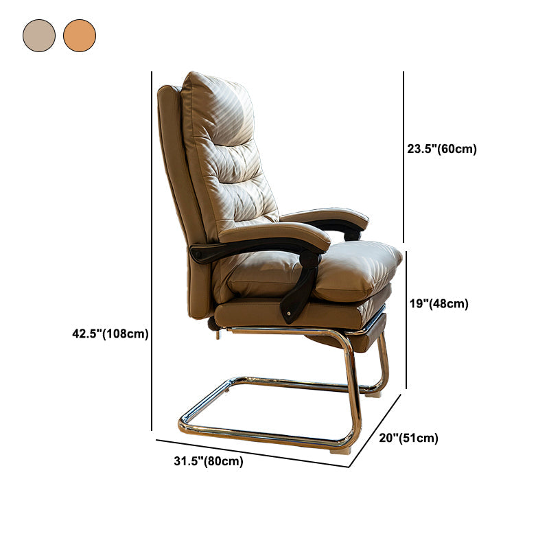 31"W Contemporary Arm Chair Upholstered Tilt Mechanism Swivel Chair Clearhalo 'furn' 'furn_office_chair' 'Furniture' 'Office Chairs' 'Office Furniture' 'office_chair' 5856648