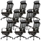 Fauteuil contemporain à bras fixes, repose-pieds, chaise de bureau, oreiller inclus