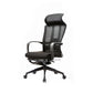 Fauteuil contemporain à bras fixes, repose-pieds, chaise de bureau, oreiller inclus