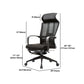 Fauteuil contemporain à bras fixes, repose-pieds, chaise de bureau, oreiller inclus