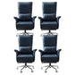 27"W Contemporary Arm Chair Slide Pillow Included Swivel Chair