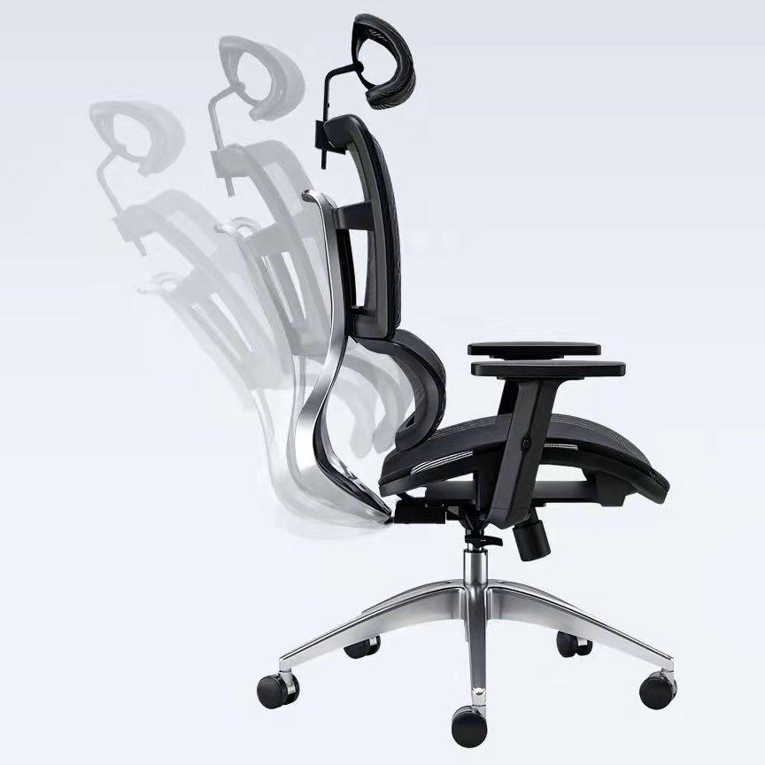 Contemporary Slide Office Chair High Back Adjustable Seat Height Desk Chair Clearhalo 'furn' 'furn_office_chair' 'Furniture' 'Office Chairs' 'Office Furniture' 'office_chair' 5856694