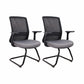 Sedia moderna nera con braccioli fissi Sedia da scrivania AirGrid traspirante e regolabile in altezza