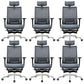 Contemporary Arm Chair Footrest Office Chair Pillow Included