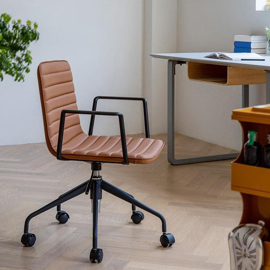 ミッドバックデスクチェア調整可能なシート高さ現代のオフィスチェア