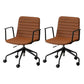 Mid-Back Desk Chair Adjustable Seat Height Contemporary Office Chair