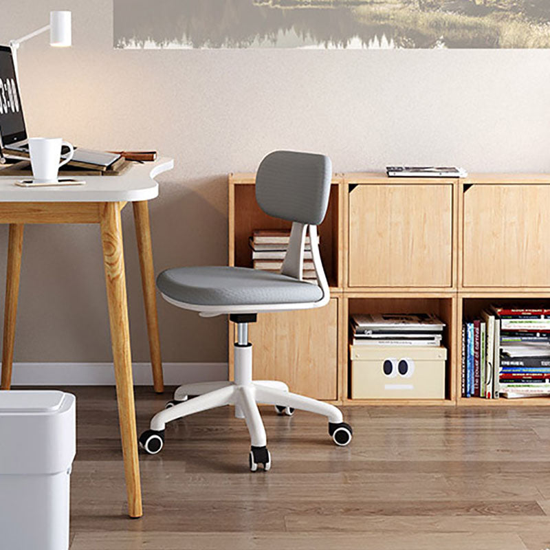 22" Wide Contemporary Office Chair Swivel Upholstered Desk Chair Clearhalo 'furn' 'furn_office_chair' 'Furniture' 'Office Chairs' 'Office Furniture' 'office_chair' 5856800