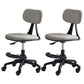 22" Wide Contemporary Office Chair Swivel Upholstered Desk Chair Light Grey 2 Piece Set With Footrest Clearhalo 'furn' 'furn_office_chair' 'Furniture' 'Office Chairs' 'Office Furniture' 'office_chair' 5856812