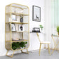 Light Luxury Metal Bookcase Shelf Closed Back Bookcase for Study Room Clearhalo 'Bookcases' 'furn' 'furn_bookcases' 'Furniture' 'Office Furniture' 5856869