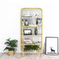 Light Luxury Metal Bookcase Shelf Closed Back Bookcase for Study Room Clearhalo 'Bookcases' 'furn' 'furn_bookcases' 'Furniture' 'Office Furniture' 5856890