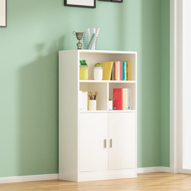 Étagère de livre en bois d'ingénierie contemporaine verticale librasse arrière fermée pour la maison