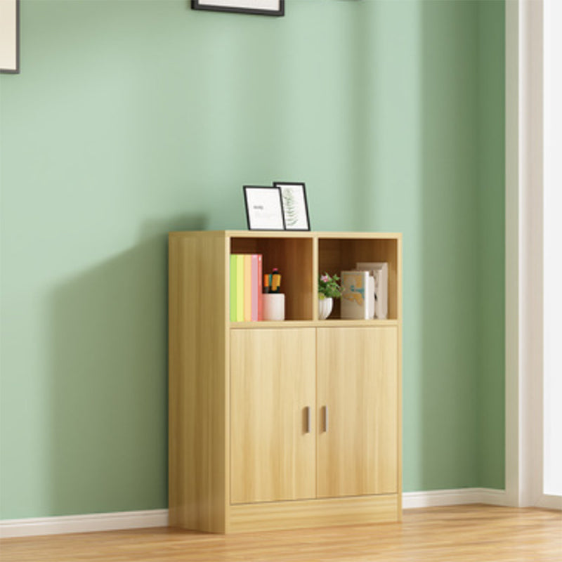 Étagère de livre en bois d'ingénierie contemporaine verticale librasse arrière fermée pour la maison