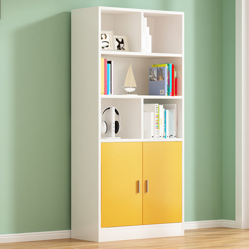 Étagère de livre en bois d'ingénierie contemporaine verticale librasse arrière fermée pour la maison