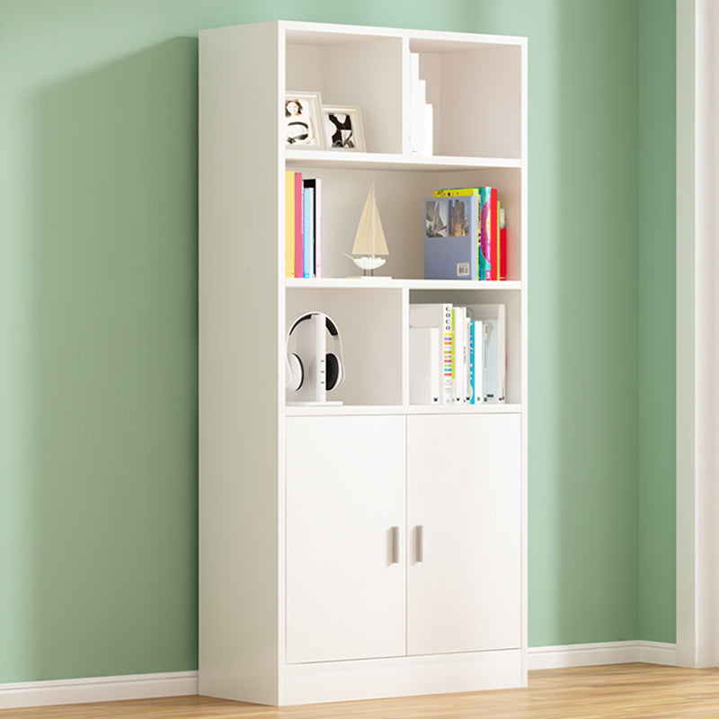 Étagère de livre en bois d'ingénierie contemporaine verticale librasse arrière fermée pour la maison