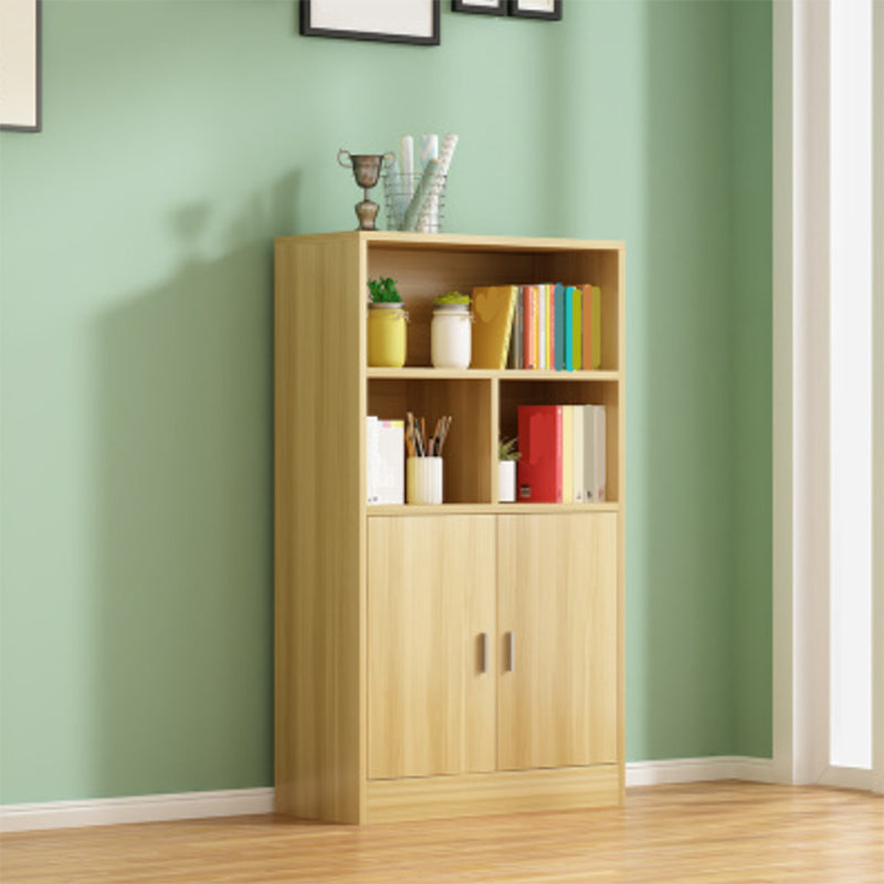 Étagère de livre en bois d'ingénierie contemporaine verticale librasse arrière fermée pour la maison