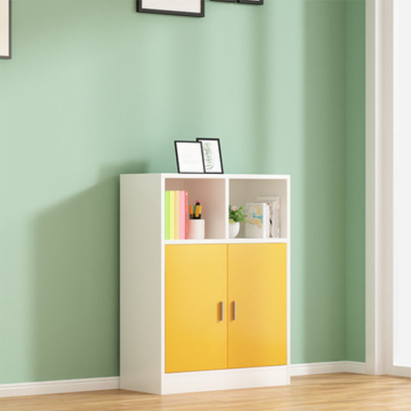 Étagère de livre en bois d'ingénierie contemporaine verticale librasse arrière fermée pour la maison