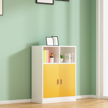 Étagère de livre en bois d'ingénierie contemporaine verticale librasse arrière fermée pour la maison