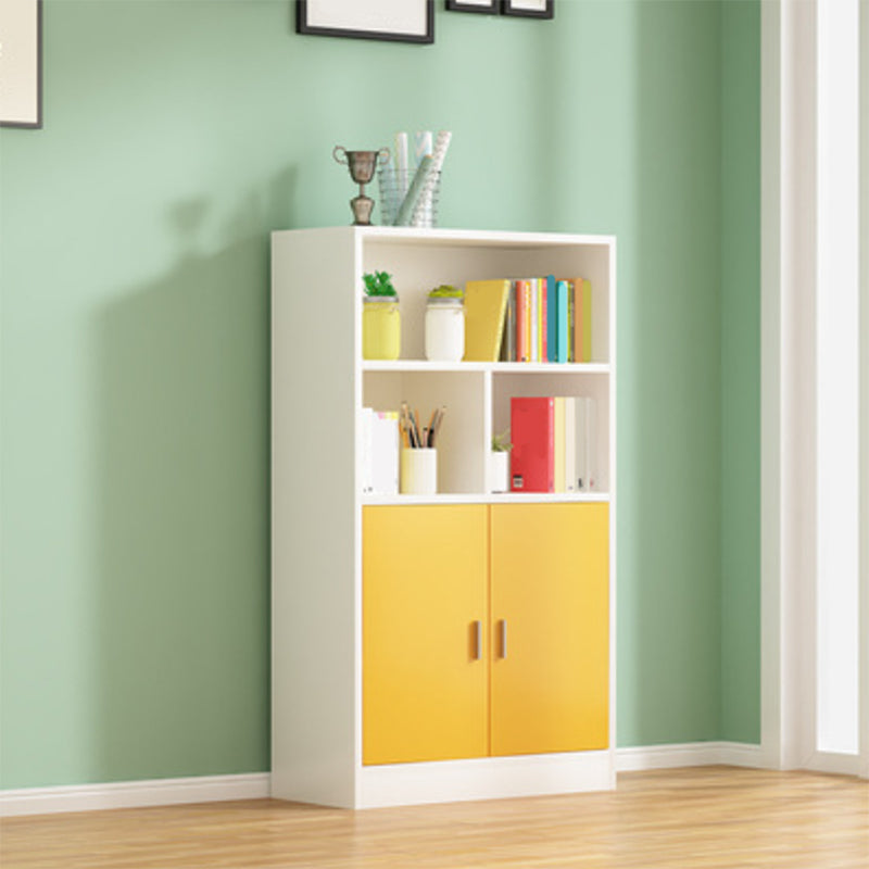 Étagère de livre en bois d'ingénierie contemporaine verticale librasse arrière fermée pour la maison