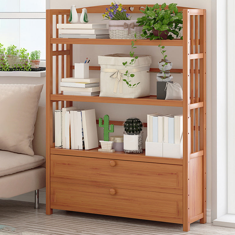 Libreria standard in bambù contemporanea libreria di scaffali aperti