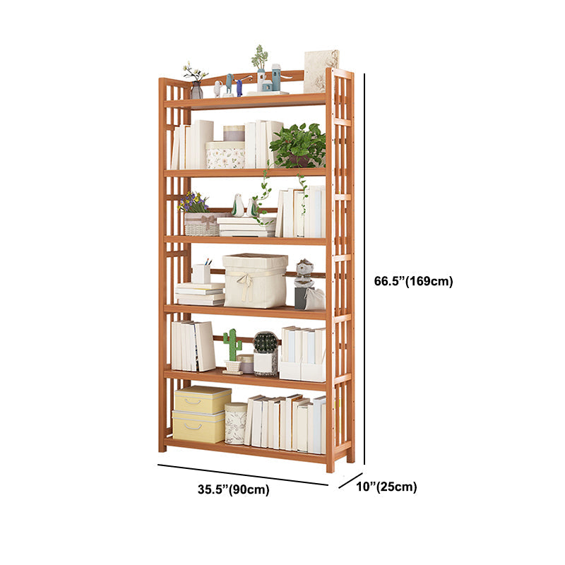 Libreria standard in bambù contemporanea libreria di scaffali aperti