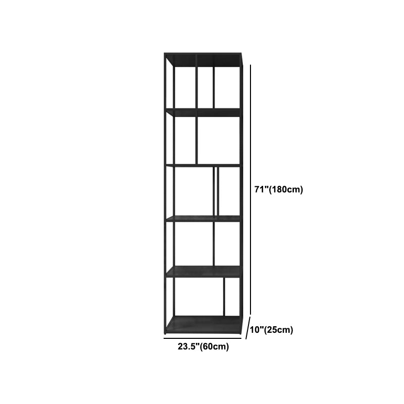 Metal Open Book Shelf Contemporary Home Shelf Bookcase with Shelves Clearhalo 'Bookcases' 'furn' 'furn_bookcases' 'Furniture' 'Office Furniture' 5857148