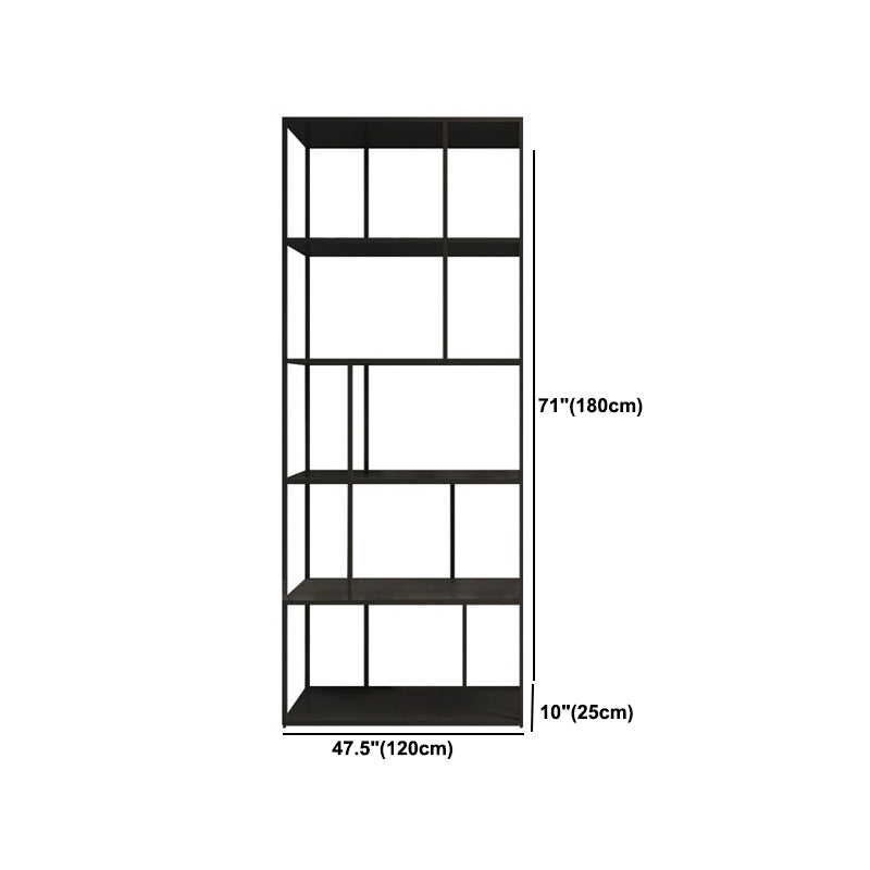 Metal Open Book Shelf Contemporary Home Shelf Bookcase with Shelves Clearhalo 'Bookcases' 'furn' 'furn_bookcases' 'Furniture' 'Office Furniture' 5857150