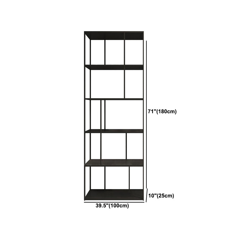 Metal Open Book Shelf Contemporary Home Shelf Bookcase with Shelves Clearhalo 'Bookcases' 'furn' 'furn_bookcases' 'Furniture' 'Office Furniture' 5857151