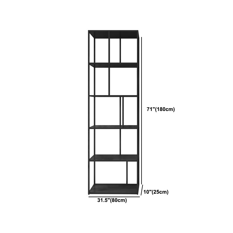 Metal Open Book Shelf Contemporary Home Shelf Bookcase with Shelves Clearhalo 'Bookcases' 'furn' 'furn_bookcases' 'Furniture' 'Office Furniture' 5857152