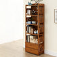 Modern Bamboo Closed Back Shelf Bookcase Floor Brown Book Shelf for Study Room
