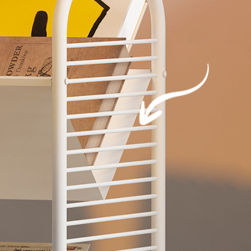 Estantería moderna de estantería geométrica estantería vertical vertical en bruñido