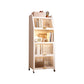 Contemporary Steel Shelf Bookcase with Doors Standard Bookshelf