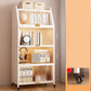 Contemporary Steel Shelf Bookcase with Doors Standard Bookshelf