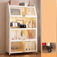 Contemporary Steel Shelf Bookcase with Doors Standard Bookshelf