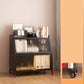 Contemporary Steel Shelf Bookcase with Doors Standard Bookshelf