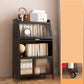 Contemporary Steel Shelf Bookcase with Doors Standard Bookshelf