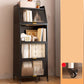 Contemporary Steel Shelf Bookcase with Doors Standard Bookshelf