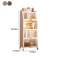Contemporary Steel Shelf Bookcase with Doors Standard Bookshelf
