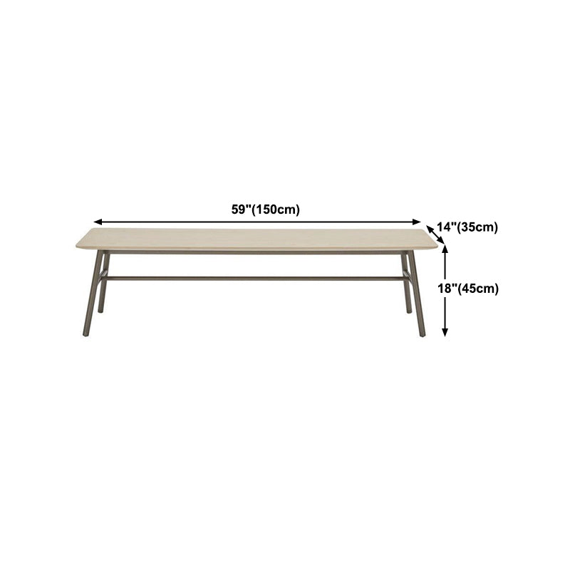 Rectangle Solid Color Seating Bench Solid Wood Bench in Pine Clearhalo 'Benches' 'Chairs & Seating' 'furn' 'furn_benches' 'Furniture' 'Living Room Furniture' 5857339