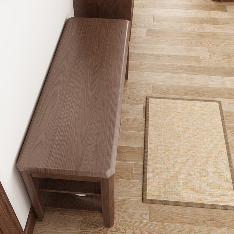 Rectangle 11.8" Wide Entryway Bench Modern Solid Wood Bench with Storage Clearhalo 'Benches' 'Chairs & Seating' 'furn' 'furn_benches' 'Furniture' 'Living Room Furniture' 5857366