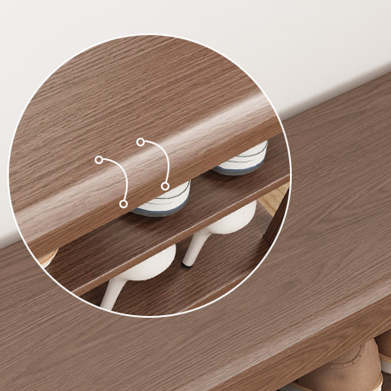 Rectangle 11.8" Wide Entryway Bench Modern Solid Wood Bench with Storage Clearhalo 'Benches' 'Chairs & Seating' 'furn' 'furn_benches' 'Furniture' 'Living Room Furniture' 5857376