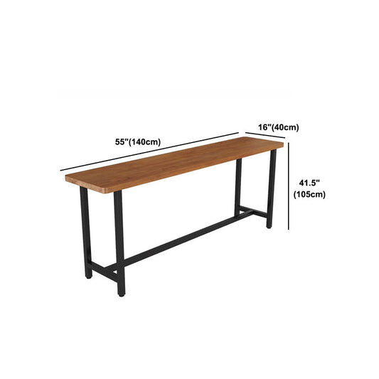 Moderne 1/9 Stücke Bar Tisch Set Rechteck Kiefer Holzzähler für Milch Tee Shop