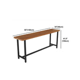 Moderne 1/9 Stücke Bar Tisch Set Rechteck Kiefer Holzzähler für Milch Tee Shop