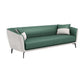 30.31" Wide Tuxedo Arm Sofa with Tight Back Modern Faux Leather Sofa