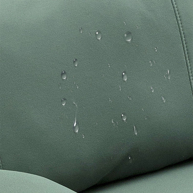 Getufte wijd uitlopende arm bank hedendaagse faux lederen vlekbestendige bank