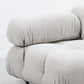 Tufted Cream 2-3-Seater Sofa Contemporary Pillow Top Arm Sofa