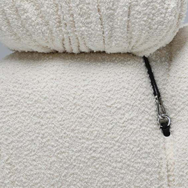 Tufted Cream 2-3-Seater Sofa Contemporary Pillow Top Arm Sofa