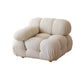 Tufted Cream 2-3-Seater Sofa Contemporary Pillow Top Arm Sofa